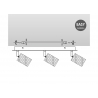 Kohtvalgusti WOOD puit / must, 45,5xH14,5 cm, LED