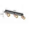 Kohtvalgusti WOOD puit / must, 45,5xH14,5 cm, LED