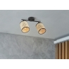 Kohtvalgusti RATAN beež / must, 30xH22,5 cm, LED