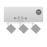 Kohtvalgusti RATAN beež / must, 48xH22,5 cm, LED