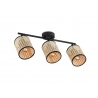 Kohtvalgusti RATAN beež / must, 48xH22,5 cm, LED