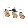 Kohtvalgusti RATAN beež / must, 48xH22,5 cm, LED
