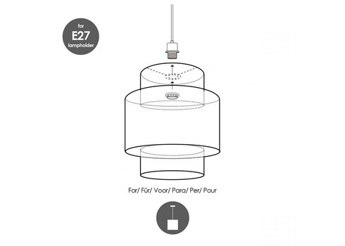 Lambivari CANE beež / must, D30xH40 cm