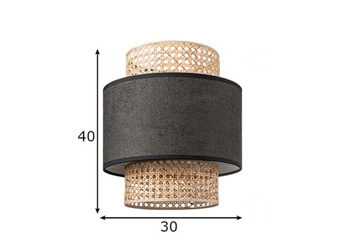 Lambivari CANE beež / must, D30xH40 cm