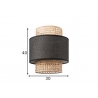 Lambivari CANE beež / must, D30xH40 cm