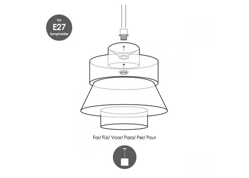 Lambivari CANE beež / must, D30xH29 cm