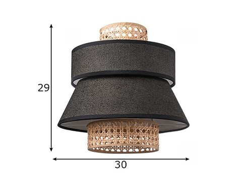 Lambivari CANE beež / must, D30xH29 cm