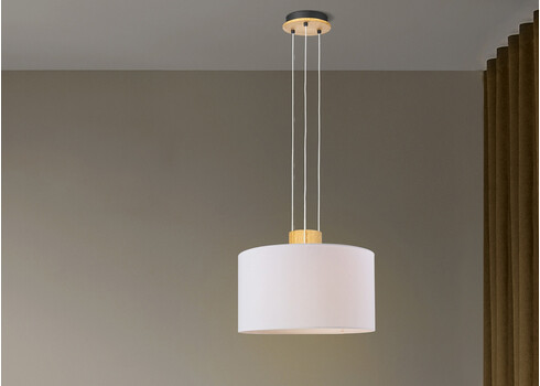 Rippvalgusti TRIPE pruun / valge, D15xH135,5 cm, E27