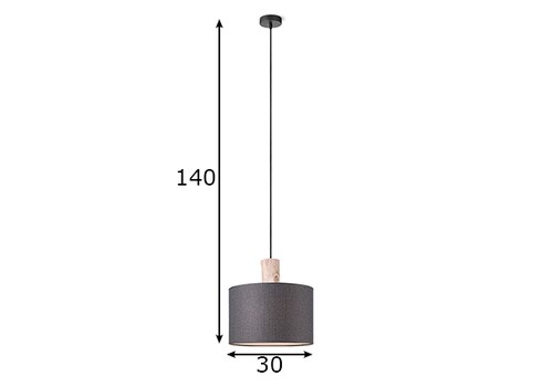 Lambivari LINNEN must, D30xH140 cm