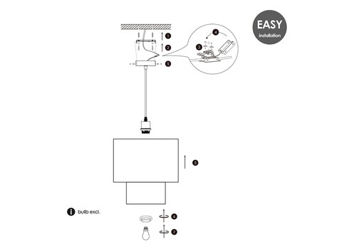Lambivari CANE must / beež, D30xH140 cm
