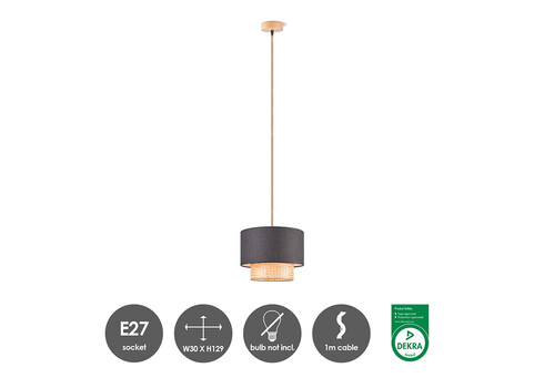 Lambivari CANE must / beež, D30xH140 cm