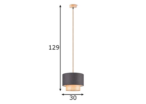 Lambivari CANE must / beež, D30xH140 cm