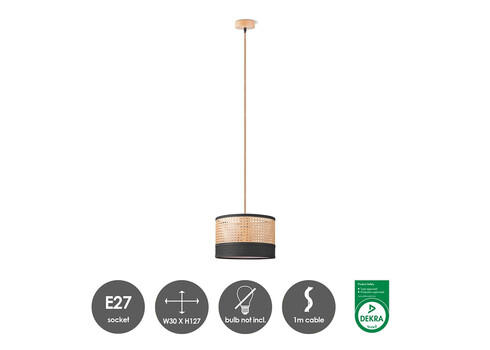 Lambivari CANE must / beež, D30xH127 cm