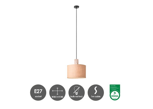 Lambivari LINNEN beež, D30xH140 cm