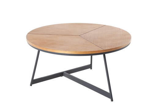 Diivanilaud ELEGANCE tamm / must, D80xH42 cm