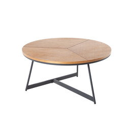 Diivanilaud ELEGANCE tamm / must, D80xH42 cm