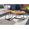 Diivanilaud ELEGANCE tamm / must, D80xH42 cm
