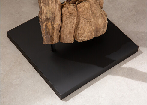 Põrandavalgusti Barracuda puit / must, 55x55xH177 cm, E27