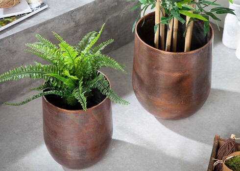 Lillepottide komplekt COPPER L vask, 2 tk