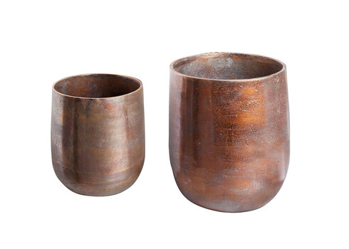 Lillepottide komplekt COPPER L vask, 2 tk