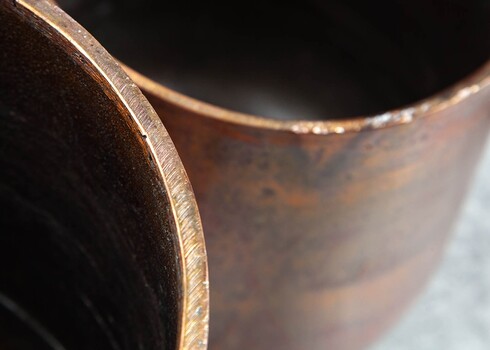 Lillepottide komplekt COPPER S vask, 2 tk