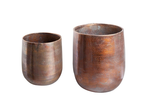 Lillepottide komplekt COPPER S vask, 2 tk