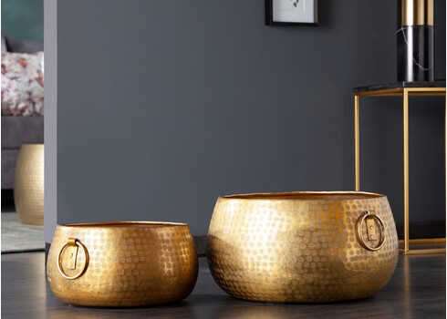 Lillepottide komplekt ORIENT kuldne, 2 tk