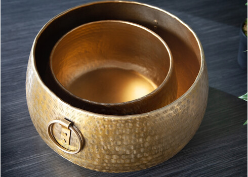 Lillepottide komplekt ORIENT kuldne, 2 tk