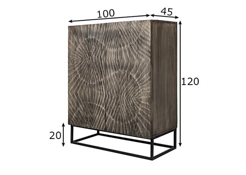 Kummut SCORPION hall, 100x45xH120 cm