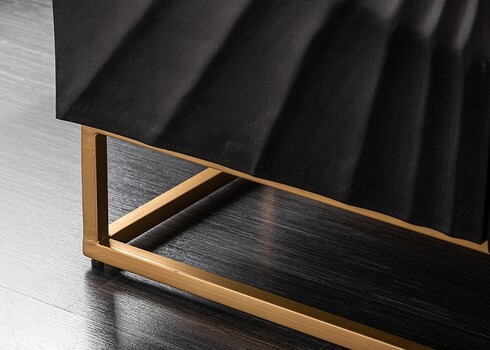 Kummut SCORPION must, 140x38xH75 cm