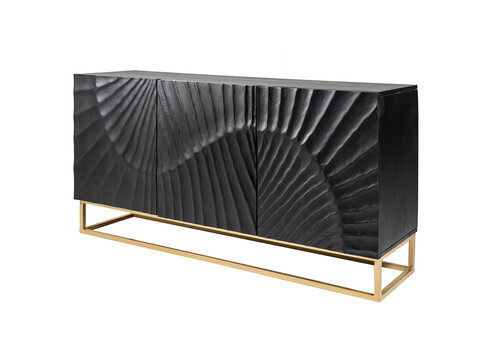 Kummut SCORPION must, 140x38xH75 cm