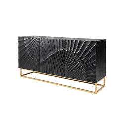 Kummut SCORPION must, 140x38xH75 cm