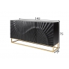 Kummut SCORPION must, 140x38xH75 cm