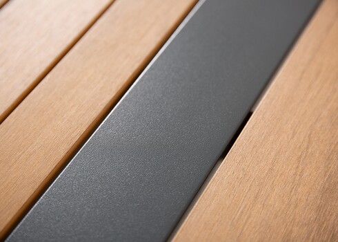 Aialaud TAMPA pruun / hall, 78x78xH48 cm