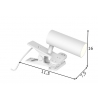 Kohtvalgusti CLIPS valge, 11,5x7,xxH16 cm, LED