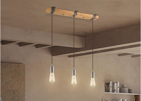 Rippvalgusti DENTON puit, 56,5x14xH140 cm, E27