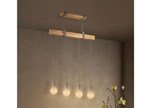 Rippvalgusti DENTON puit, 70xH128 cm, E27