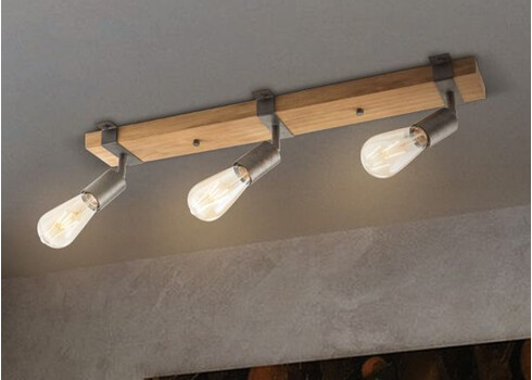 Kohtvalgusti DENTON puit, 60xH14 cm, E27