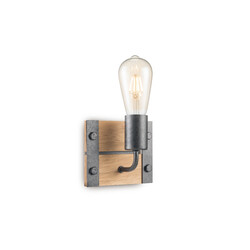 Seinavalgusti DENTON puit / hall, 15xH12,5 cm, E27