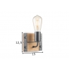 Seinavalgusti DENTON puit / hall, 15xH12,5 cm, E27