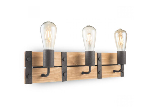 Seinavalgusti DENTON puit / hall, 55xH12,5 cm, E27