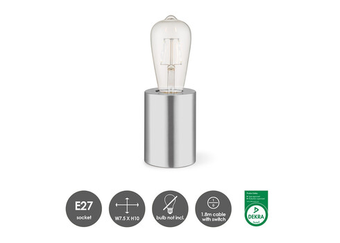 Lauavalgusti DRY matt teras, D7,5xH10 cm, E27