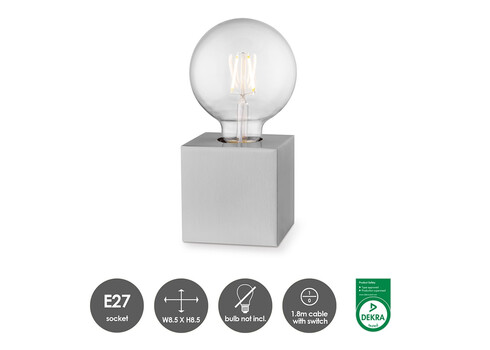 Lauavalgusti DRY matt teras, 8,5x8,5xH8,5 cm, E27