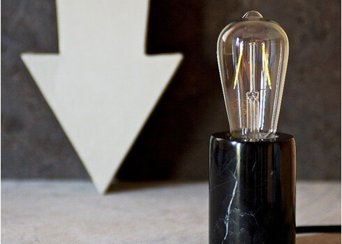 Lauavalgusti DRY must, D7,5xH10 cm, E27