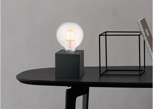 Lauavalgusti DRY must, 8,5x8,5xH8,5 cm, E27