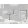 Diivan CHESTERFIELD hall, 200x85xH73 cm