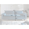 Diivan VELVET tumesinine, 225x95xH90 cm