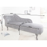 Lamamisdiivan CHESTERFIELD antiikhall, 170x60xH80 cm