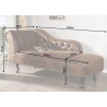 Lamamisdiivan CHESTERFIELD antiikpruun, 170x60xH80 cm