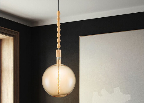 Rippvalgusti DANA beež D10xH115 cm, E27